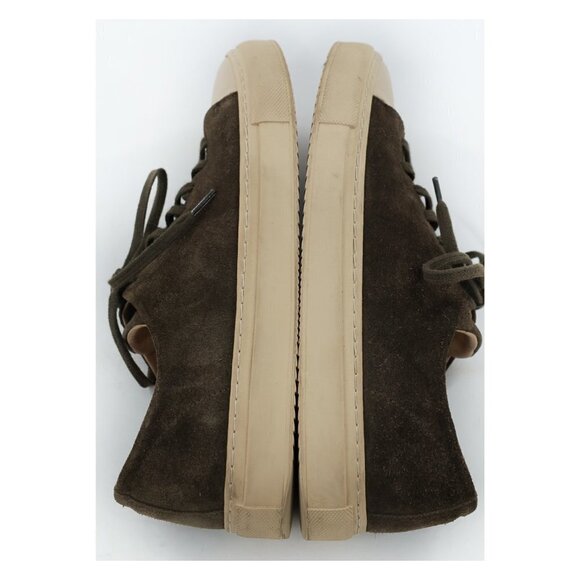 ALEX ARIGATO Olive Green Suede Cap Tope Lace Up Low Top Sneakers - Picture 7 of 10